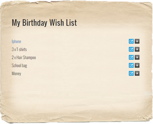 wishlist 3