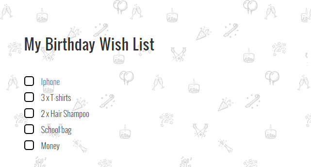 wishlist 6