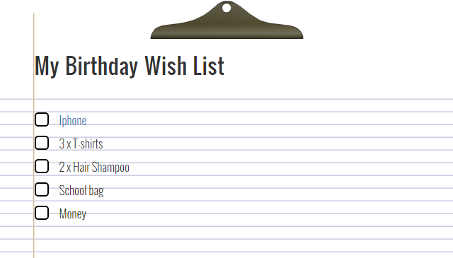 wishlist 7